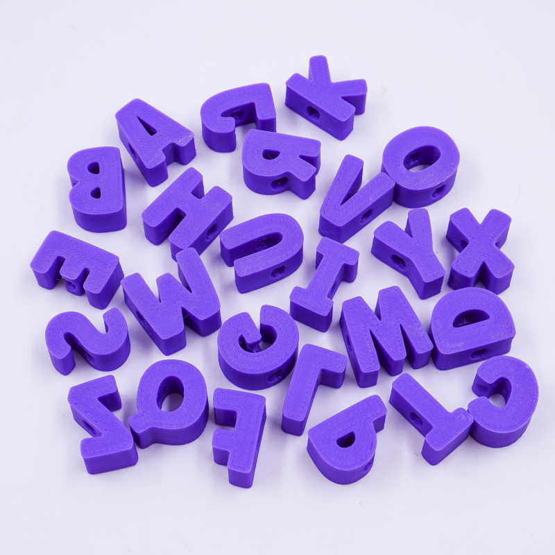 Letras pasador moradas x...