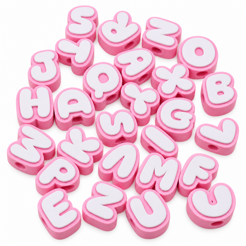 Letras pasador rosadas con...