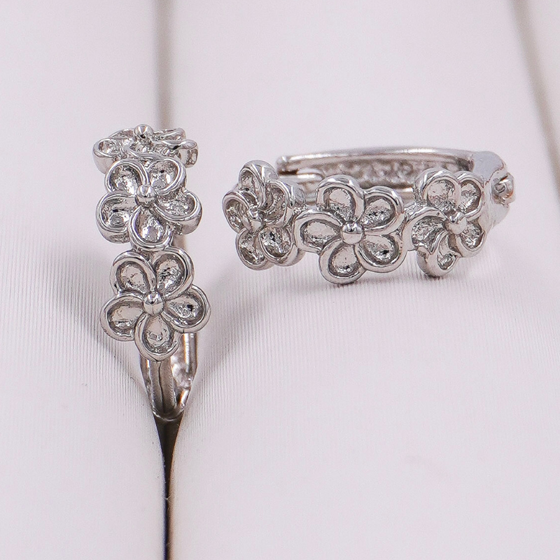 Aretes candonga plateada...