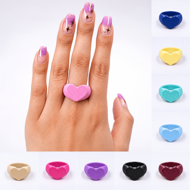 Anillo de corazón  x unidad