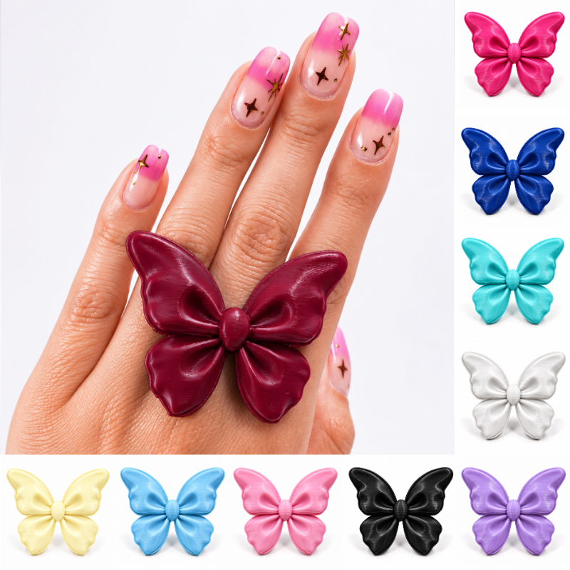 Anillo de mariposa x unidad