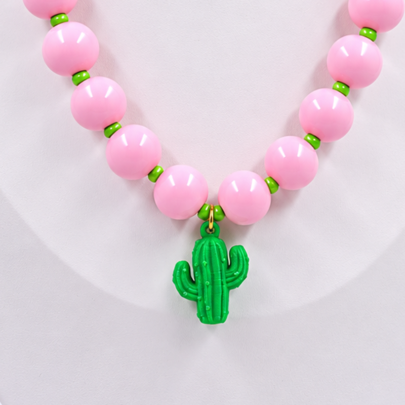Collar bola chicle con cactus