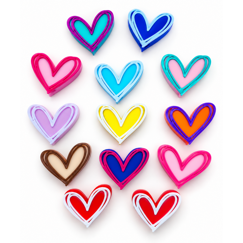 dije pasador corazon x unidad