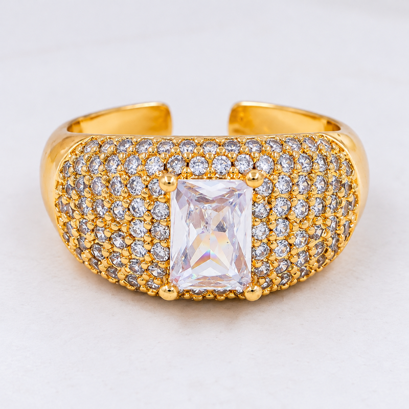 Anillo circón grande