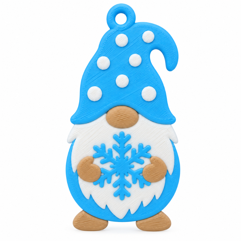 Dije gnomo navideño azul x...