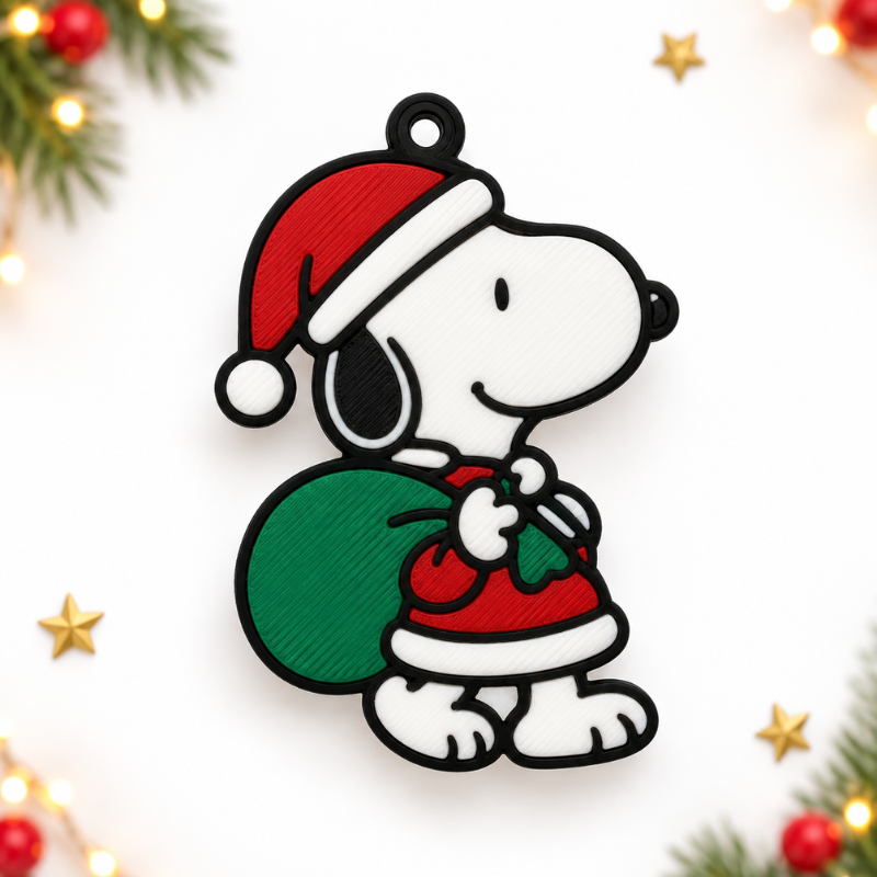 Dije snoopy navideño x unidad