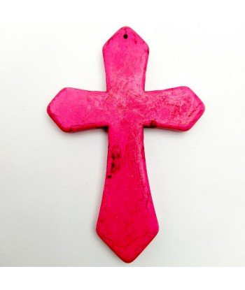 Dije de maxi cruz fucsia x...